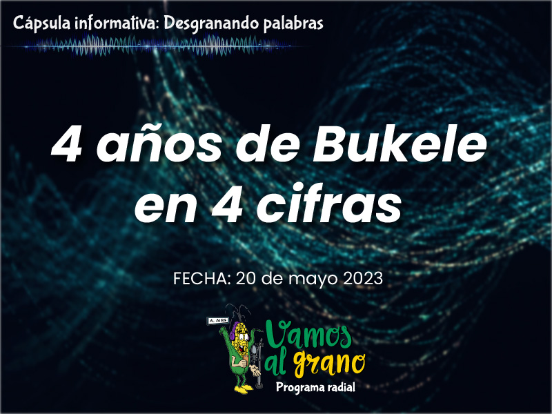 4 años de Bukele en 4 cifras