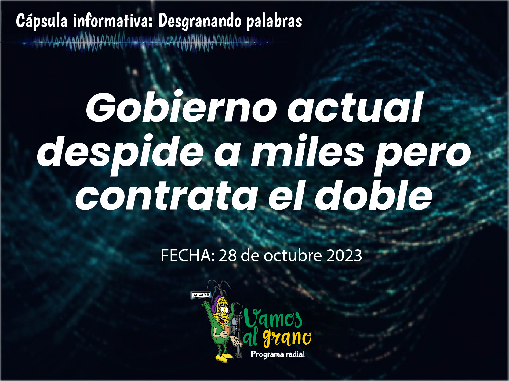 El Gobierno despide miles y contrata el doble