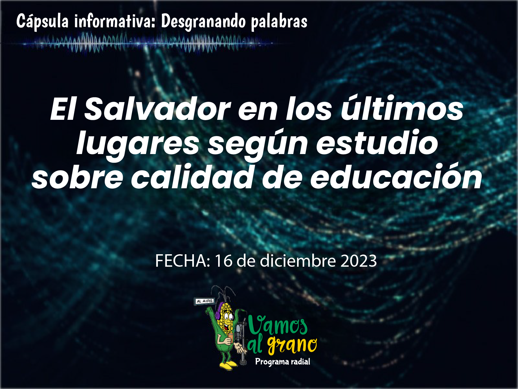 El Salvador en los últimos lugares en calidad de educación